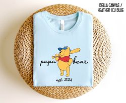 papa bear tshirt , personalized papa bear shirt , funny papa shirt , fathers day gift for papa , comfort colors papa