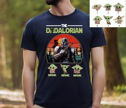 The Dadalorian Shirt, This Is The Way Personalized Shirt For Dad Custom Nickname With Kids, Funny Star Wars Tee,