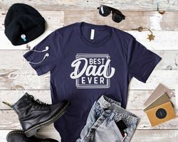 Best Dad Ever T-Shirt, Geometric Dad Christmas Gift, New Dad Gift, Gift for Dad, Fathers Day Shirt, Daddy To Be, Minimal