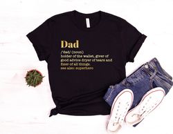 Dad Definition Shirt, Fathers Day Gift T-Shirt, Dad Tee, Gift for Dad, Fathers Day Gift for Dad, Best Dad Shirt, Funny