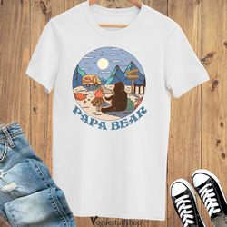 papa bear shirt,camping papa bear shirt, mens camping papa bear shirt, fathers day gift for dads, gift for new dad, mens