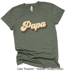 Custom Retro Papa Shirt, Personalized Papa Shirt , Fathers Day Gift for Papa, Fathers Day Shirt, New Papa Gift, Birthday