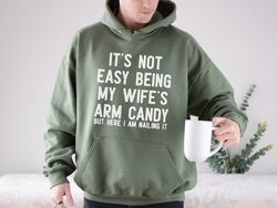 wifeys arm candy, unique gift for husband, arm candy couple, funny couple shirt, husband hoodies, mens sweatshirt, happy