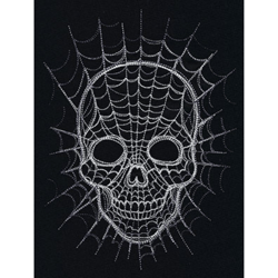 Spiderweb Skull Embroidered File
