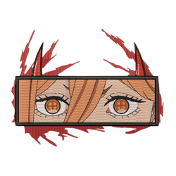 Anime inspired POWER EYES  Embroidery File