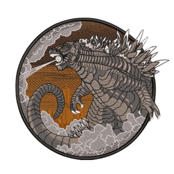 Godzilla Japa Embroidery Design / Godzilla Japa Embroidery Design/ Swoosh Pooh Machine Embroidery / Design Pes Dst
