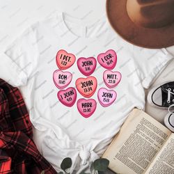 Christian Shirt, Bible Verse Shirt, Religious Heart Shirt, Blessed Sweatshirt, God Love Shirt, Jesus Valentines Day Shir