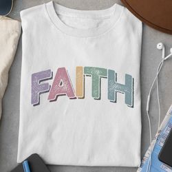 Easter Day Faith Shirt, Easter Christian Shirts, Easter Family Matching Tee, Vintage Bible Verse Shirt For Easter, God B