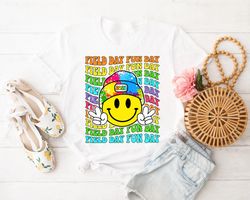 Field Day Fun Day Shirt, Smile Face Let The Games Begin 2023 Shirt, Last Day Of School Shirt, Game Day Gift For Kids, Fi