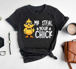 Mr Steal Your Chick Shirt, Cute Kids Easter Shirt, Chicken Easter Tee, Easter Day Kids Shirt, Baby B0Y Easter Outfit, To