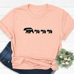 Personalized Mama Bear Tshirt, Custom Mama Bear Sweatshirt, Mama and Mini Sweatshirt, Mama Bear Shirt, Senior Mom Shirt,