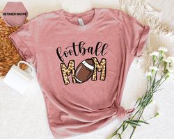 cheetah colorful football mom shirt, leopard print funny soccer mom shirt, football season shirt, football team shirt, s