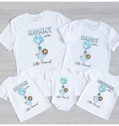 little peanut matching family shirts, baby shower matching shirts, baby boy baby shower shirt, baby announcement shirt,