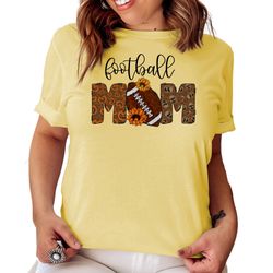 Football Mom Shirt, Custom Crewneck Shirt for Football Mom, Mothers Day Gift, Game Day Shirt, Support Mom Shirt, Birthda