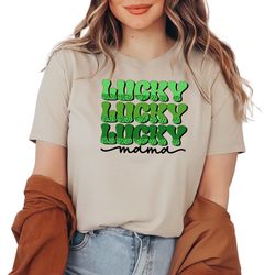 Lucky Mama Shirt, Womens St Pattys Shirt, Mothers Day Gift, St Patricks Day Shirt, Lucky Shamrock Shirt, Custom Shirt fo