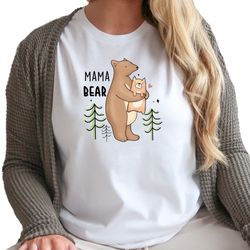 Mama Bear Shirt, Funny Mama Shirt, Mothers Day Gift, Mom Life Shirt, Custom Crewneck Shirt for Mama, Mom Birthday Gift,