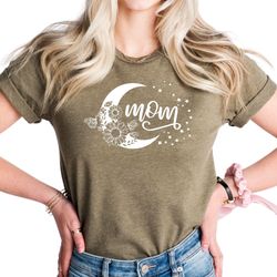 Mom Shirt, Floral and Month Design Shirt, Mothers Day Gift, Mom Birthday Gift, Mom Life Shirt, Cute Mom Shirt, Best Mom