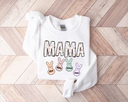 Custom Easter Mama Sweatshirt With Kids Names, Mama Easter Sweater, Mom Easter Shirt, Cute Easter Shirt, Mamas Bunnies S