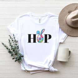 Hip Hop Bunny T-shirt, Kids Easter Shirt, Hip Hop Shirt, Easter Tee, Easter Gift for Babies,Toddler Girls Boys Shirt, Bu