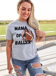 mama football shirt, mama of a baller shirt, football mama tshirt, game day t-shirt, mom football shirt, football mom gi