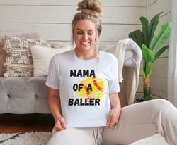 Mama Softball Shirt, Mama of a Baller Shirt, Softball Mama Tshirt, Game Day T-shirt, Mom Softball Tee, Baller Mama Shirt