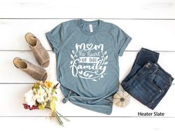 Mom The Heart of The Family Shirt, Mothers Day T-Shirt, Wife for Gift Shirt, Women Tee, Gift for Mom, Cute Mom Tee, Gift