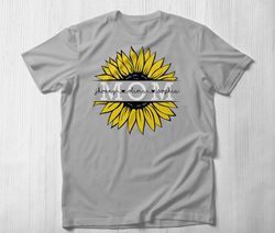Mom Sunflower Personalized Shirt, Perfect Gift for Mother Mom T-Shirt Gift For Women, Mom Grandma Gift Mothers Day Gift