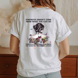 They Whispered To Her You Cannot Withstand The Storm Shirt, Feminist Tshirt, Women Empowerment T Shirt, Butterfly Lover