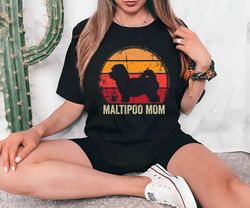 Maltipoo Mom Shirt, Best Maltipoo Mom Ever, Maltipoo Mother Tee, Retro Dog Shirt, Maltipoo Lover Dad Gift, Dog Owner Shi