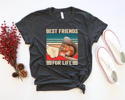 Best Friends For Life Shirt, Squirrel Shirt, Animal Lover Shirt, Cute Animal Tee, Retro Vintage Squirrel T-shirt
