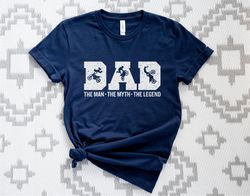 Bike Dad T-Shirt, Bike Dad The Man The Myth The Legend Shirt, Bicycle Lover Dad Tshirt, Fathers Day Shirt, Sport Dad Gif