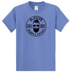 Awesome Dads Have Beards  Dad Shirts  Mens Shirts  Big and Tall Shirts  Mens Big and Tall Graphic T-Shirt