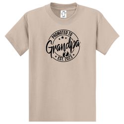 Promoted to Grandpa  Dad Shirts  Mens Shirts  Big and Tall Shirts  Mens Big and Tall Graphic T-Shirt