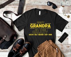 Best Grandpa In The Galaxy, Fathers Day Gift, Grandfather Birthday Shirt, Christmas Gift for Granddad, Grandpa T-Shirt,