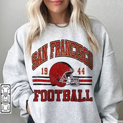 San Francisco Football Sweatshirt, Shirt Retro Style 90s Vintage Unisex Crewneck, Football Fan Sport Shirt, San Francisc