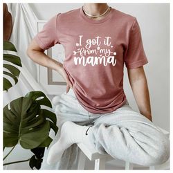 From my Mama Shirt, Mother and Son Shirt, New Mommy Shirt, Custom Mother Shirt, Mom And Daughter Shirt, Mother Life Shir
