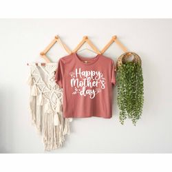 Happy Mothers Day Crop Top, Bonus Mom Gift, Proud Mother Shir, Mom And Daughter Gift, Promoted Mom Crop Top, Family Crop
