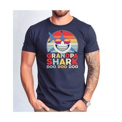Grandpa Shark Doo Doo Shirt, Funny Grandpa Tshirt, Father's Day Gift Tee.jpg
