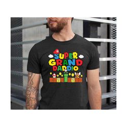 Super Granddaddio Shirt , Funny Grandfather Grandpa Shirt , Fathers day Gift ,Gift from Grandkids To Grandpa , Super Her