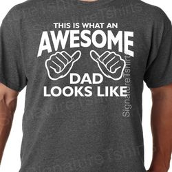AWESOME DAD - Awesome Dad shirt MENS T-shirt shirt tshirt Fathers Day Gift Birthday Gift New baby Daddy Husband gift new