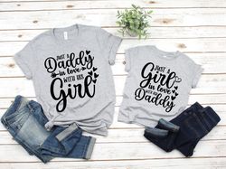 Just a Dad In Love With His Girl Daddy and me outfits daddy and daughter shirts father and daughter shirts 1st Fathers