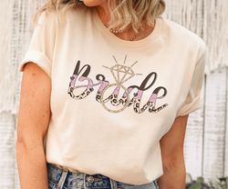 Bride Diamond T-shirt, Engagement Party Shirts, Bride Shirts, Bachelorette Party Gift, Gift For Bride, Wedding Party Shi