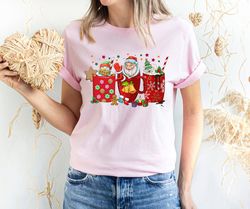 Christmas coffee Shirt,Christmas T-shirt,Christmas Family Shirt,Christmas Gift,Holiday Gift,Leopard Shirt,Christmas