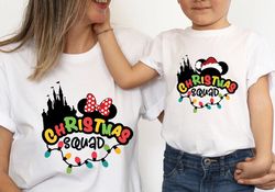 Disney Christmas Squad Shirt, Disney Christmas Family Matching Shirt, Disney Christmas Vacation Shirt,