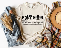Fathers Day Gift, Fathor Tshirt, Noun Like A Dad Shirt, Hero Father Shirt, Mens Shirt, Dad Gifts From Daughter, Avengers