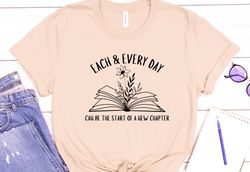 Flower Books Read Shirt, Flower Wild Flower Shirt, Everyday Shirt Teen Shirt, Cute Reading Shirt