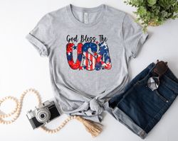 God Bless The USA Shirt, 4th of July Gift, American Pride Shirt, 4th of July Shirt for Women and Men, Patriotic Shirt,
