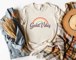 Good Vibes Shirt, Retro Summer Shirt, Summer Vacation Shirt, Retro Shirt, Camping Shirt, Travel Shirt, Adventure Shirt,