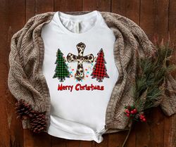 Jesus The Season for the Season Shirt,Merry Christmas Shirt,,Christmas Family Shirt,Christmas Gift,Cross Shirt,Leopard