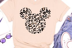 Leopard print Mickey shirt, Animal Kingdom shirt, womens Disney shirt, animal print Mickey womens shirt, unisex fit